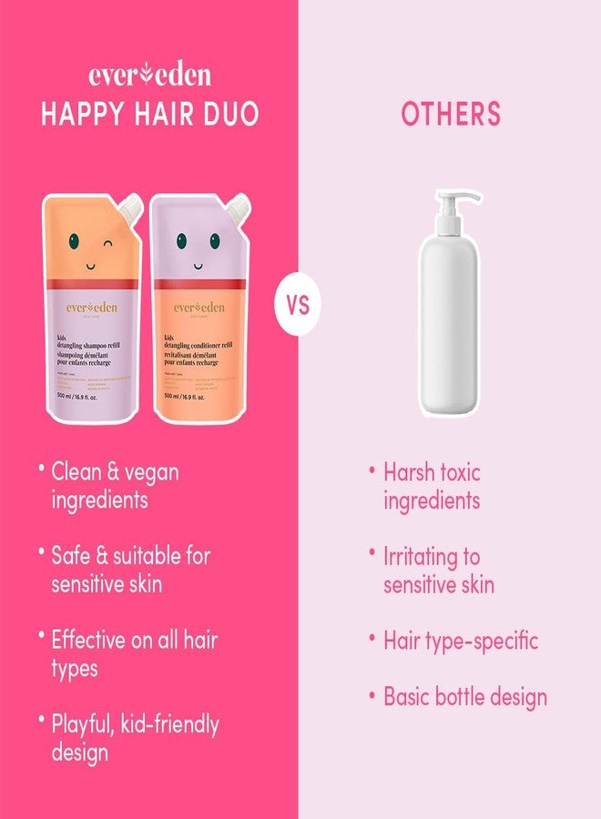 Evereden Kids Conditioner Refill, 16.9 fl oz. | Detangler for Children's Haircare | Non-toxic Conditioning for Silky Smooth Hair - Image 2